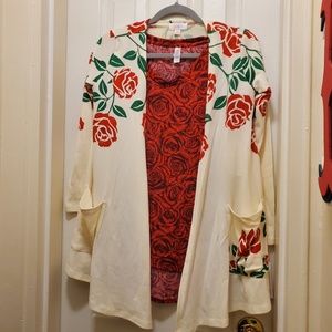 XS lularoe Caroline cardigan sweater